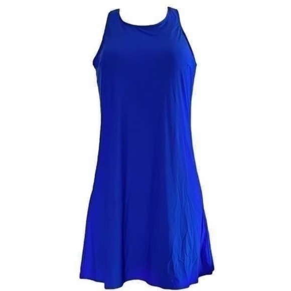 Lands' End Royal Blue dresskini built-in  bra size 2 - Picture 1 of 8